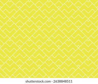 Abstract geometric pattern. A seamless vector background. White and yellow ornament. Graphic modern pattern. Simple lattice graphic design