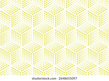 Padrão geométrico abstrato. Um fundo de vetor sem costura. Ornamento branco e amarelo. Padrão gráfico moderno. Design gráfico simples com reticulado