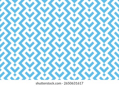 Abstract geometric pattern. A seamless vector background. White and blue ornament. Graphic modern pattern. Simple lattice graphic design
