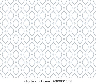 Padrão geométrico abstrato. Um fundo de vetor sem costura. Ornamento branco e cinza. Padrão gráfico moderno. Design gráfico simples com reticulado