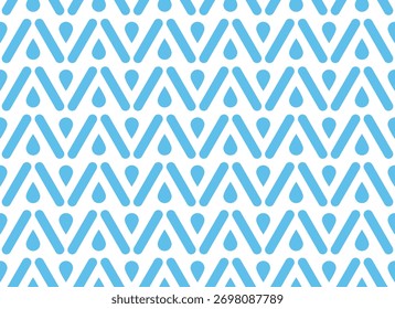 Abstract geometric pattern. A seamless vector background. White and blue ornament. Graphic modern pattern. Simple lattice graphic design