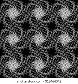 Abstract geometric pattern. A seamless vector background. Black and white texture.