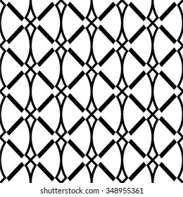 Abstract geometric pattern. A seamless vector background. Black and white texture.