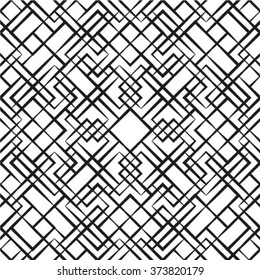 Abstract geometric pattern. A seamless vector background. Black and white texture.