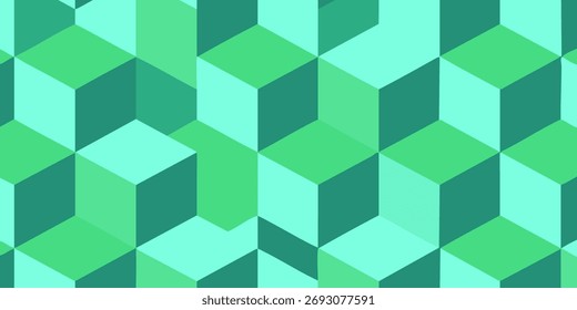Abstract Geometric Pattern in Shades of Green A Modern Digital Design for Backgrounds and Visuals