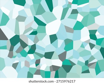 Abstraktes geometrisches Muster mit Grün- und Blautönen