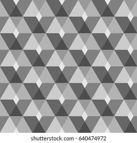Abstract geometric pattern in shades of grey