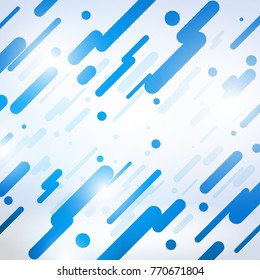 Abstract geometric pattern. Shapes with blue line composition. vector template