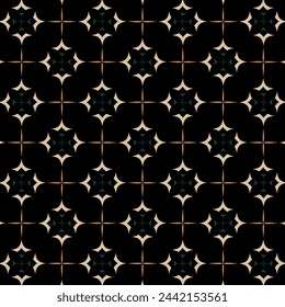 abstract geometric pattern with shapes on black background abstract texture for fabric home wear carpets background surface design packaging vector
