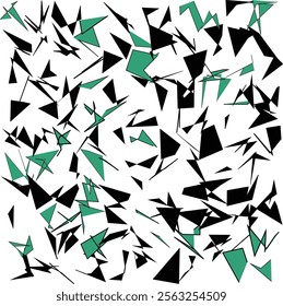 Abstract Geometric Pattern: Shattered Triangles Design