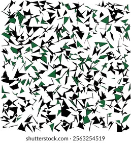 Abstract Geometric Pattern: Shattered Triangles