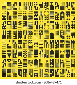 Abstract geometric pattern with simple shapes. Vector illustration for brochure, poster, card, invitation, poster, textile print, presentation, flyer or banner.
