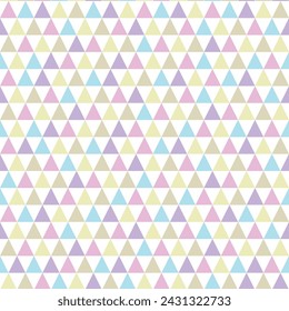 Abstract geometric pattern. Simple triangles seamless pattern. 