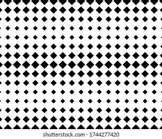  Abstract geometric pattern with small and big squares. Design element for web banners, posters, cards, wallpapers, backdrops, panels Black and white color Vector illustration