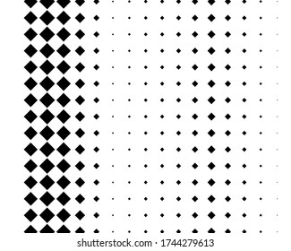  Abstract geometric pattern with small and big squares. Design element for web banners, posters, cards, wallpapers, backdrops, panels Black and white color Vector illustration