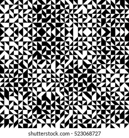 Abstract geometric pattern with small black triangle 