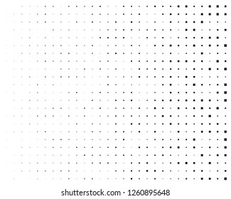 Abstract geometric pattern with small and large squares. Design element for web banners, posters, cards, wallpapers, backdrops, panels Black and white color Vector illustration 