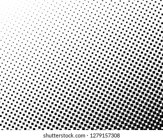 Abstract geometric pattern with small and large squares. Design element for web banners, posters, cards, wallpapers, backdrops, panels Black and white color Vector illustration