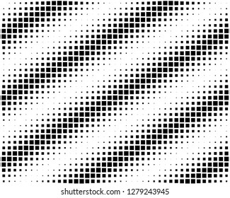 Abstract geometric pattern with small and large squares. Design element for web banners, posters, cards, wallpapers, backdrops, panels Black and white color Vector illustration