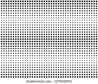 Abstract geometric pattern with small and large squares. Design element for web banners, posters, cards, wallpapers, backdrops, panels Black and white color Vector illustration
