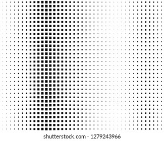 Abstract geometric pattern with small and large squares. Design element for web banners, posters, cards, wallpapers, backdrops, panels Black and white color Vector illustration