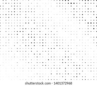 Abstract geometric pattern with small and large squares. Design element for web banners, posters, cards, wallpapers, backdrops, panels Black and white color Vector illustration