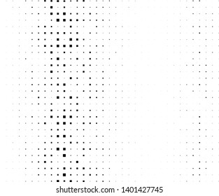 Abstract geometric pattern with small and large squares. Design element for web banners, posters, cards, wallpapers, backdrops, panels Black and white color Vector illustration