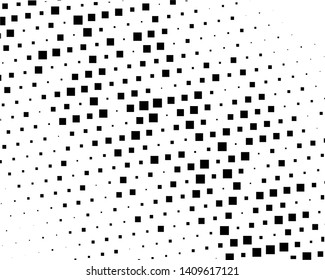 Abstract geometric pattern with small and large squares. Design element for web banners, posters, cards, wallpapers, backdrops, panels Black and white color Vector illustration