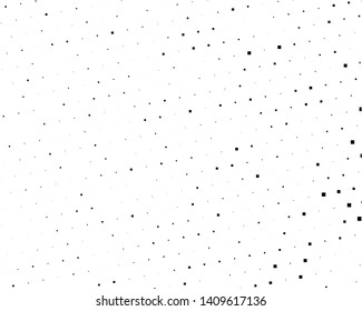 Abstract geometric pattern with small and large squares. Design element for web banners, posters, cards, wallpapers, backdrops, panels Black and white color Vector illustration