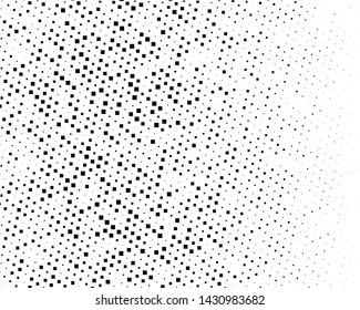 Abstract geometric pattern with small and large squares. Design element for web banners, posters, cards, wallpapers, backdrops, panels Black and white color Vector illustration