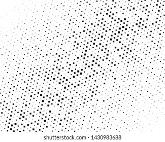 Abstract geometric pattern with small and large squares. Design element for web banners, posters, cards, wallpapers, backdrops, panels Black and white color Vector illustration