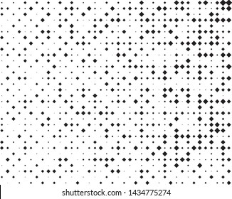 Abstract geometric pattern with small and large rhombuses. Design element for web banners, posters, cards, wallpapers, backdrops, panels Black and white color Vector illustration
