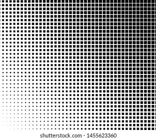 Abstract geometric pattern with small and large squares. Design element for web banners, posters, cards, wallpapers, backdrops, panels Black and white color Vector illustration