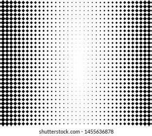 Abstract geometric pattern with small and large rhombuses. Black on white color Vector illustration