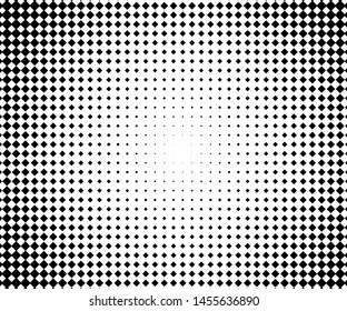 Abstract geometric pattern with small and large rhombuses. Black on white color Vector illustration