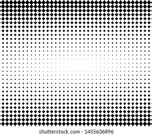 Abstract geometric pattern with small and large rhombuses. Black on white color Vector illustration