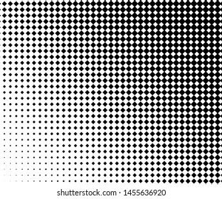 Abstract geometric pattern with small and large rhombuses. Black on white color Vector illustration