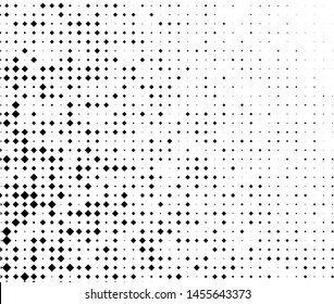 Abstract geometric pattern with small and large rhombuses. Black on white color Vector illustration