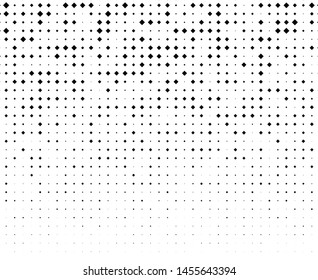 Abstract geometric pattern with small and large rhombuses. Black on white color Vector illustration