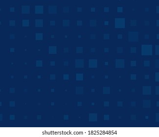 Abstract geometric pattern with small and large transparent squares. Design element for web banners, posters, cards, wallpapers, backdrops, panels Blue color Vector illustration