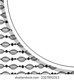 Abstract geometric pattern with small and large rhombuses. Design element for web banners, posters, cards, wallpapers, backdrops, panels Black and white color Vector illustration