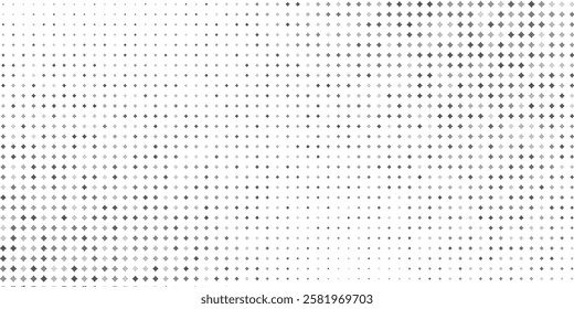 Abstract geometric pattern with small and large rhombuses. Design element for web banners, posters, cards, wallpapers, backdrops, panels Black and white color Vector illustration 