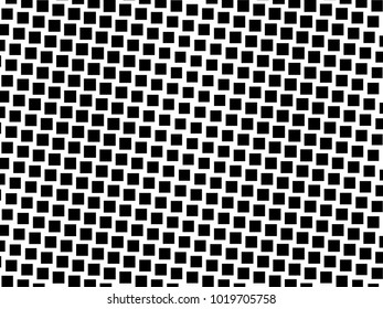 Abstract geometric pattern with small squares. Design element for web banners, posters, cards, wallpapers, backdrops, panels Black and white color Vector illustration Grunge halftone background. 