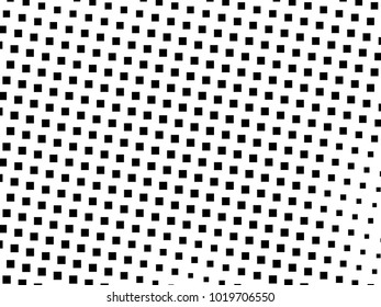 Abstract geometric pattern with small squares. Design element for web banners, posters, cards, wallpapers, backdrops, panels Black and white color Vector illustration Grunge halftone background. 