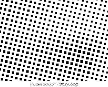 Abstract geometric pattern with small squares. Design element for web banners, posters, cards, wallpapers, backdrops, panels Black and white color Vector illustration Grunge halftone background. 
