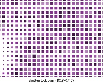Abstract geometric pattern with small squares. Design element for web banners, posters, cards, wallpapers, backdrops, panels Violet, purple color Vector illustration Grunge halftone background. 