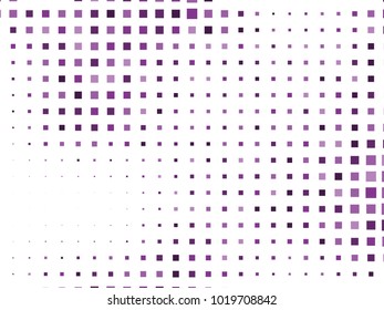 Abstract geometric pattern with small squares. Design element for web banners, posters, cards, wallpapers, backdrops, panels Violet, purple color Vector illustration Grunge halftone background. 