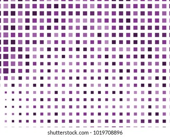 Abstract geometric pattern with small squares. Design element for web banners, posters, cards, wallpapers, backdrops, panels Violet, purple color Vector illustration Grunge halftone background. 