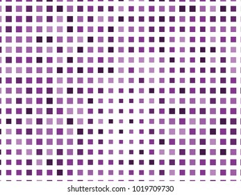 Abstract geometric pattern with small squares. Design element for web banners, posters, cards, wallpapers, backdrops, panels Violet, purple color Vector illustration Grunge halftone background. 