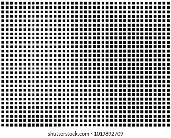 Abstract geometric pattern with small squares. Design element for web banners, posters, cards, wallpapers, backdrops, panels Black and white color Vector illustration Grunge halftone background. 